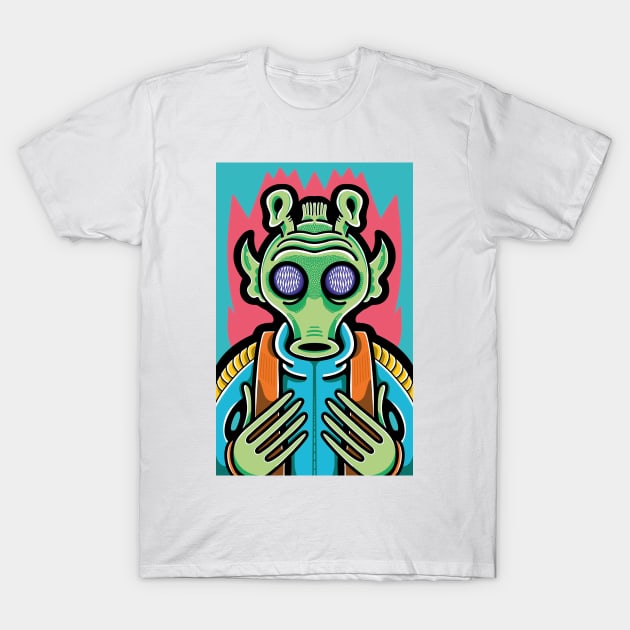 03 GREEDO T-Shirt by Howlin' Quin de Vreede